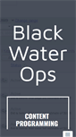 Mobile Screenshot of blackwaterops.com
